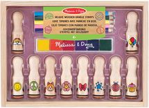 Holzgriff Briefmarken deluxe M&D12306-3942 Melissa & Doug 1