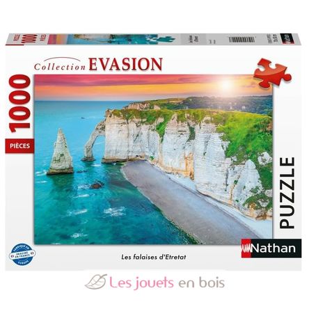 Puzzle Klippen von Etretat 1000 Teile NA009207 Nathan 1