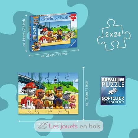 Puzzle Paw Patrol 2x24pcs RAV-09064 Ravensburger 4