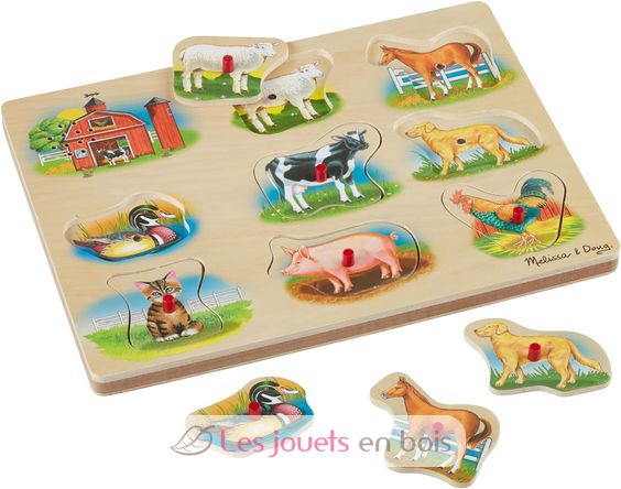 Klassische Sound-Puzzle Bauernhof M&D10268-3970 Melissa & Doug 3