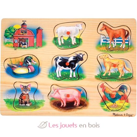 Klassische Sound-Puzzle Bauernhof M&D10268-3970 Melissa & Doug 1