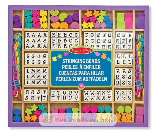 Holzperlen zum Auffädeln MD13774 Melissa & Doug 1