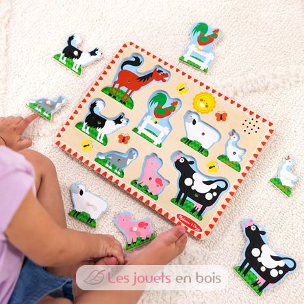 Klang-Puzzle Tiere auf einem Bauernhof MD50204 Melissa & Doug 2