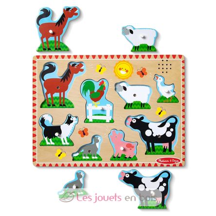 Klang-Puzzle Tiere auf einem Bauernhof MD50204 Melissa & Doug 3