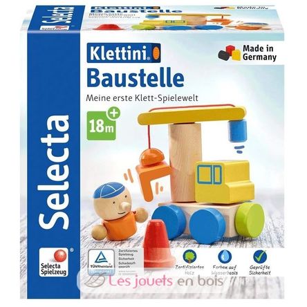 Baustelle, Klett-Stapelspielzeug 8 Teile SE62075 Selecta 3