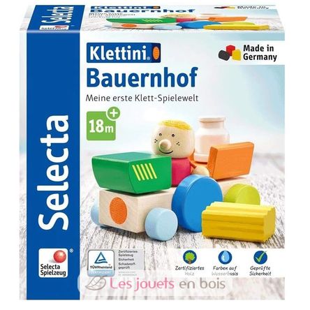 Bauernhof-Fahrzeug, Klett-Stapelspielzeug 7 Teile SE62076 Selecta 4