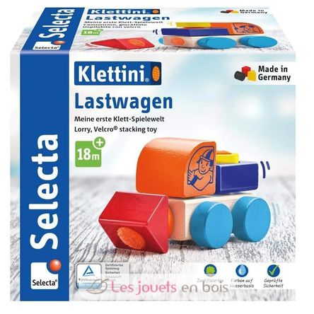 Lastwagen, Klett-Stapelspielzeug 5 Teile SE62080 Selecta 4