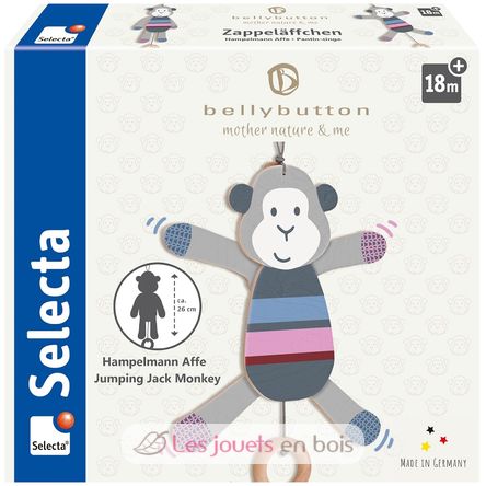 Zappeläffchen, Hampelmann Affe SE64027 Selecta 4