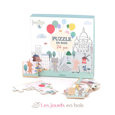 Holzpuzzle Flucht nach Paris 24 Stk V7103 Vilac 3