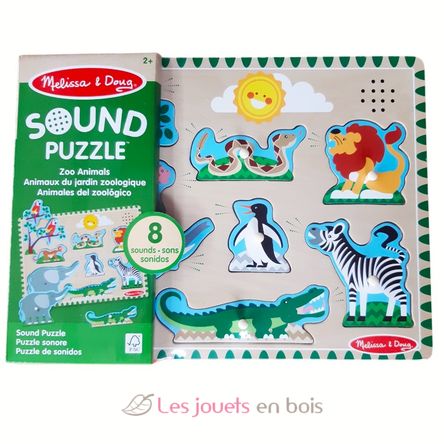 Klang-Puzzle Tiere im Zoo MD00727 Melissa & Doug 1