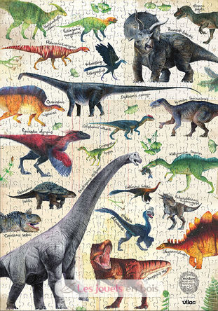 500-teiliges Dinosaurier-Puzzle V9625 Vilac 2