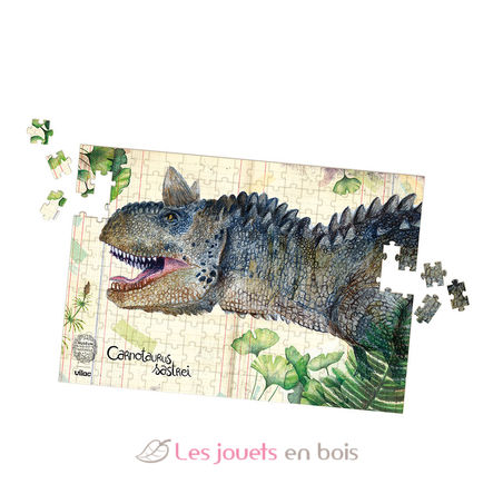 Box mit 3 Dinosaurier-Puzzles und Postern V9626 Vilac 2