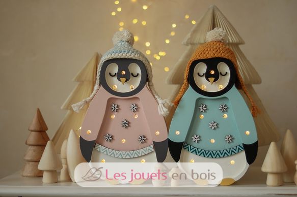 Pinguin-Nachtlampe rosa LL067-335 Little Lights 3