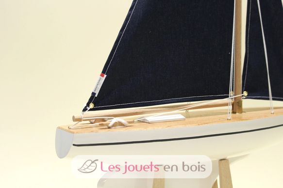 Segelboot Le Beajour mit blauem Segel 40cm TI-N702-BEAJOUR-VOILE-BLEUE-40 Tirot 3