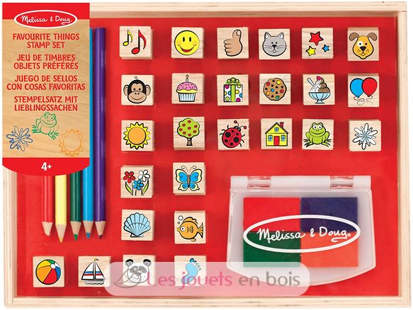 Stempelsatz mit Lieblingssachen MD-19362 Melissa & Doug 1