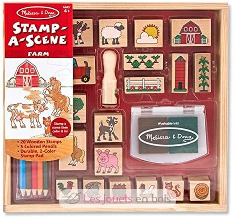 Stempelszenen Bauerngehöft MD-18592 Melissa & Doug 1