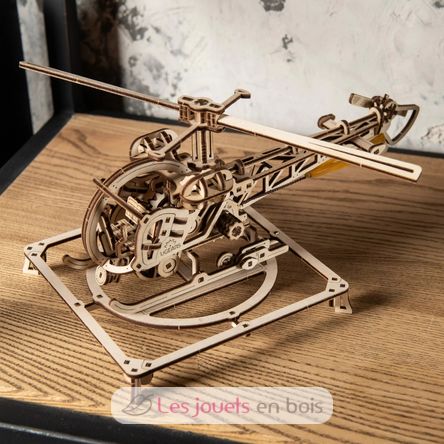 Mini-Hubschrauber Mechanische Modell Bausatz U-70225 Ugears 3