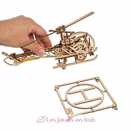 Mini-Hubschrauber Mechanische Modell Bausatz U-70225 Ugears 4