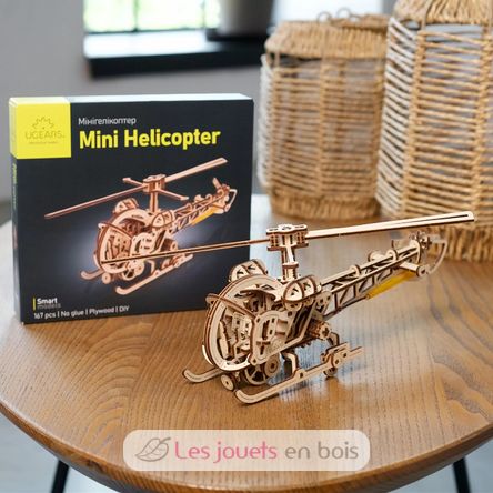 Mini-Hubschrauber Mechanische Modell Bausatz U-70225 Ugears 5