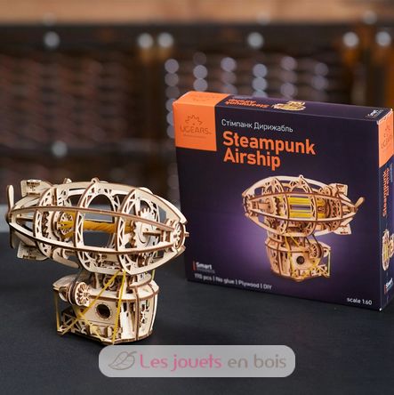 Mini Steampunk-Luftschiff Mechanische Modell Bausatz U-70226 Ugears 7